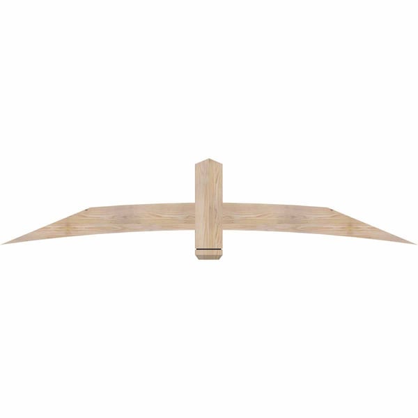 Ekena Millwork Bellingham Smooth Timber Gable Bracket, Douglas Fir, 84"W x 17"H x 1 1/2"D x 5 1/2"F, 5/12 Pitch GBW084X17X0206BEL00SDF - main
